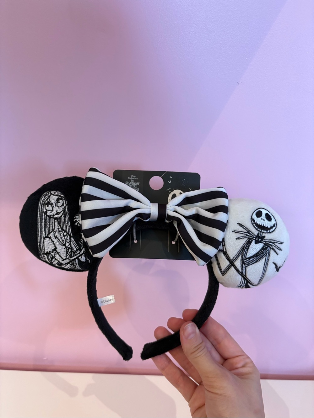 Disney x Primark Nightmare Before Christmas Jack & Sally Minnie Ears 🕷️🖤 BNWT